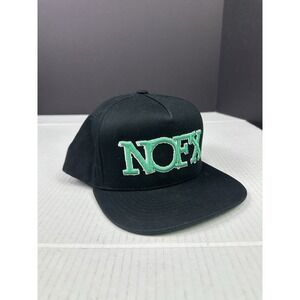 NoFX Punk Rock SnapBack Hat Black Green SnapBack Hat